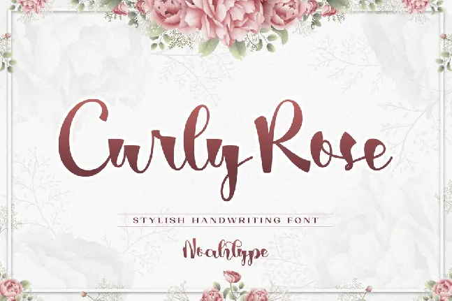 Curly Rose font