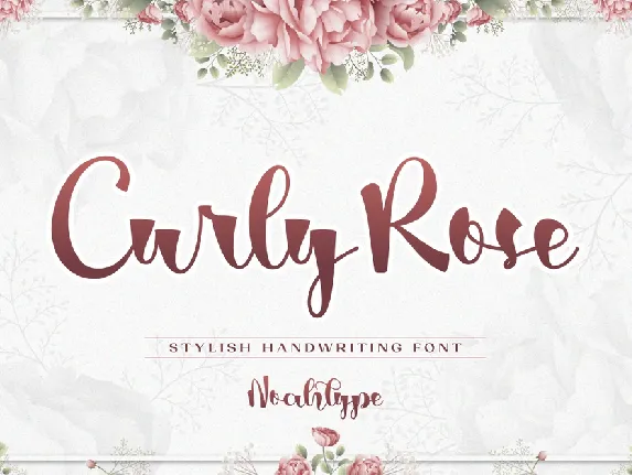 Curly Rose font