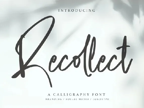 Recollect font