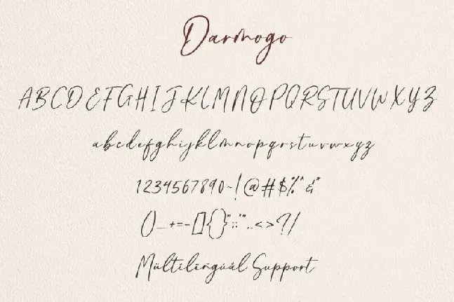 Darmogo Script font