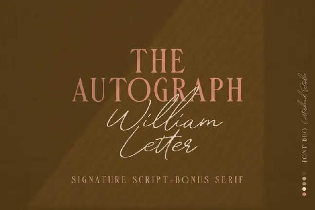 William Letter Signature font