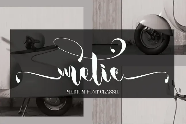 Metic Calligraphy font