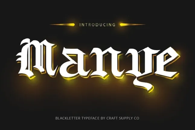 Manye font