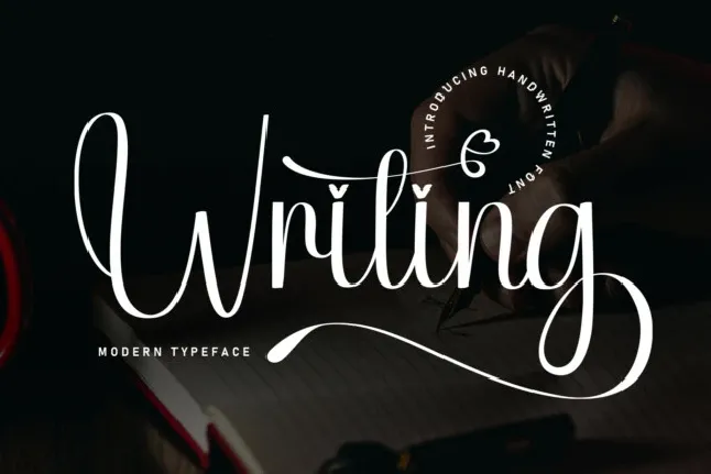 Writing Script font