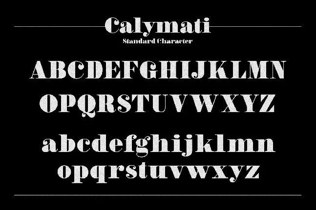 Calymati font