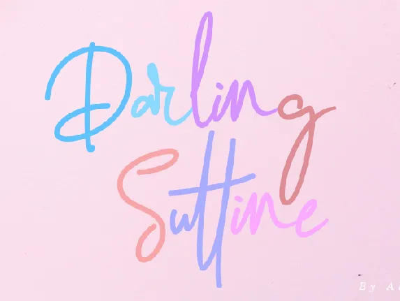 Darling Suttine font