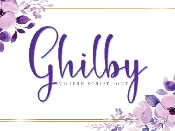 Ghilby-PERSONAL USE font