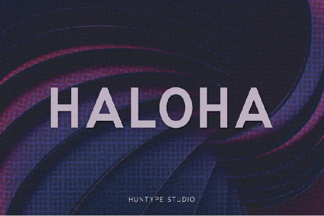 Haloha font