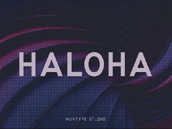 Haloha font