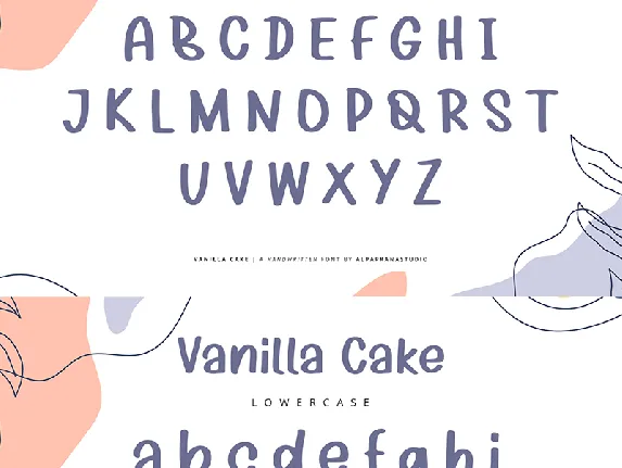 Vanilla Cake font