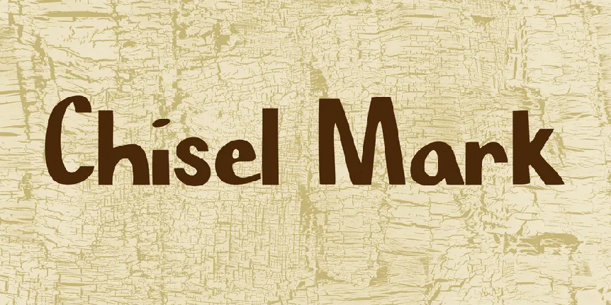 Chisel Mark font