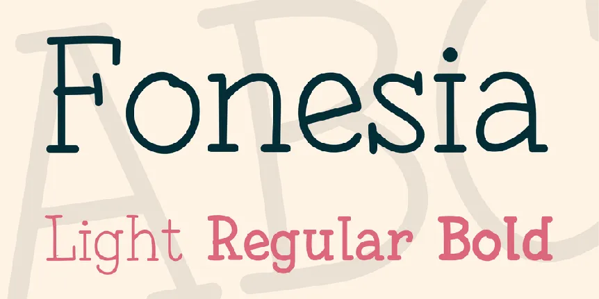 Fonesia font