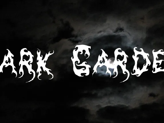 Dark Garden font