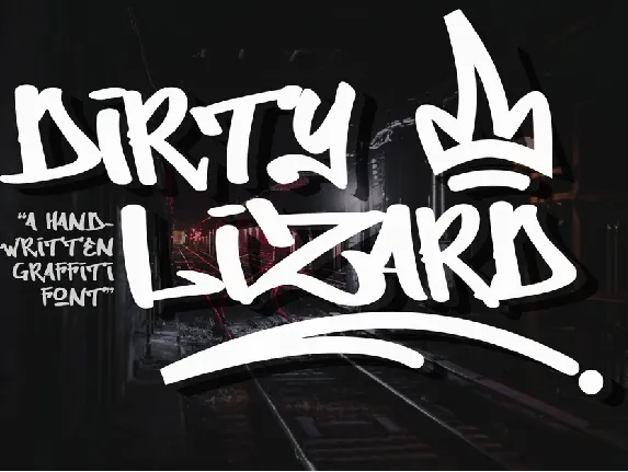 Dirty Lizard font