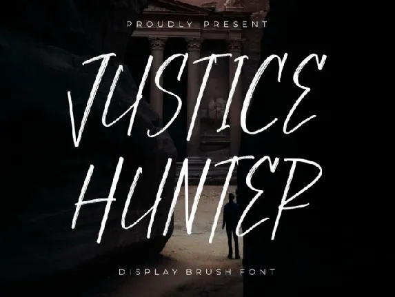 Justice Hunter font