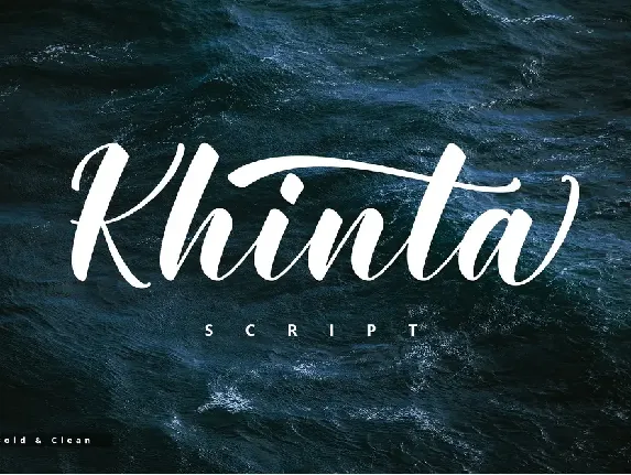 Khinta Script font