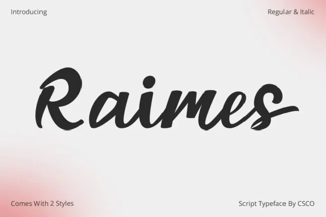 Raimes font