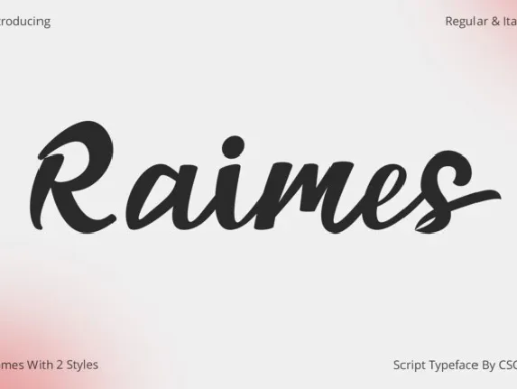 Raimes font