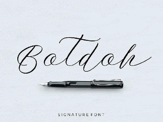 Botdoh Script Free font