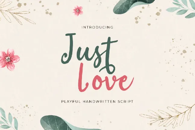 Just Love font