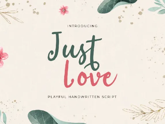 Just Love font