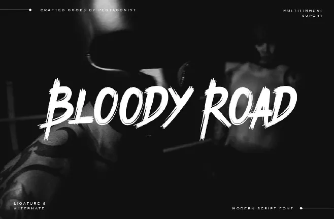 Bloody Road font