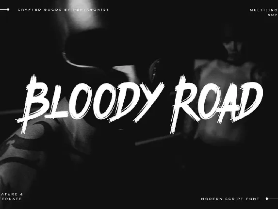 Bloody Road font