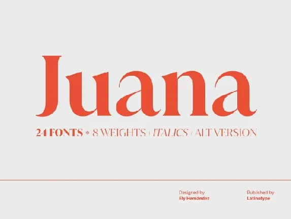 Juana Family font