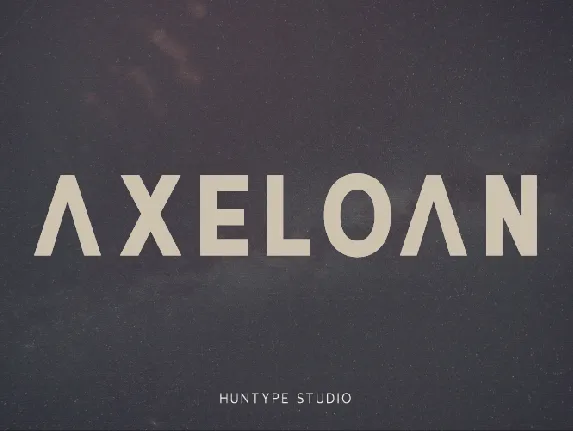 Axeloan font