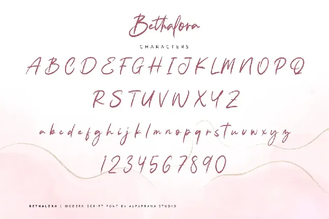 Bethalora font