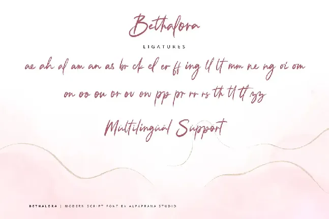 Bethalora font