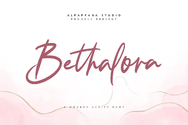 Bethalora font