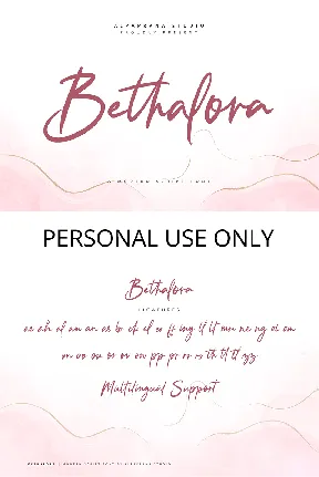 Bethalora font