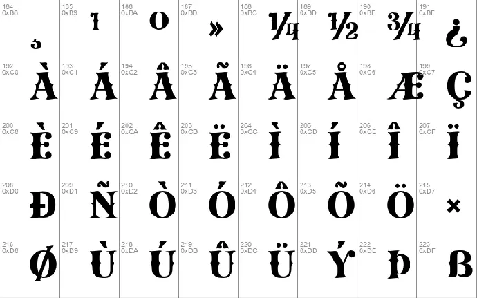 QEDHENIFtrial font