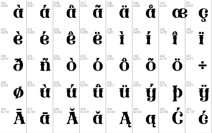 QEDHENIFtrial font