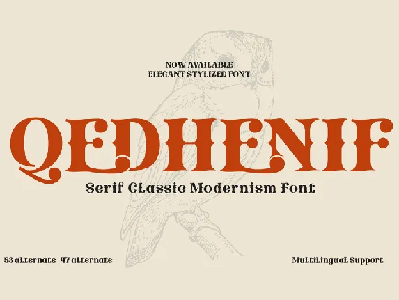 QEDHENIFtrial font