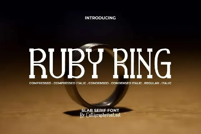 Ruby Ring Demo font