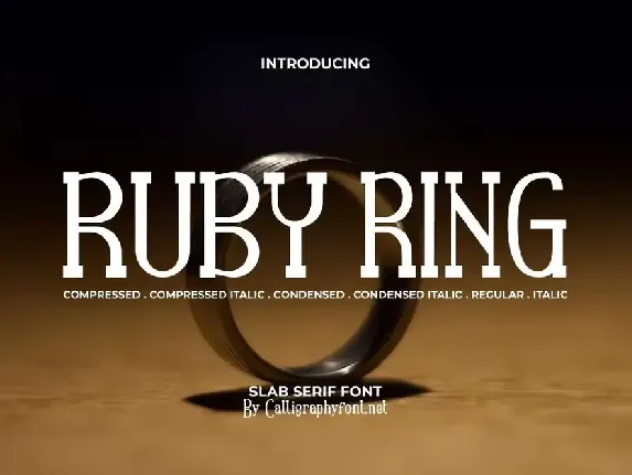 Ruby Ring Demo font