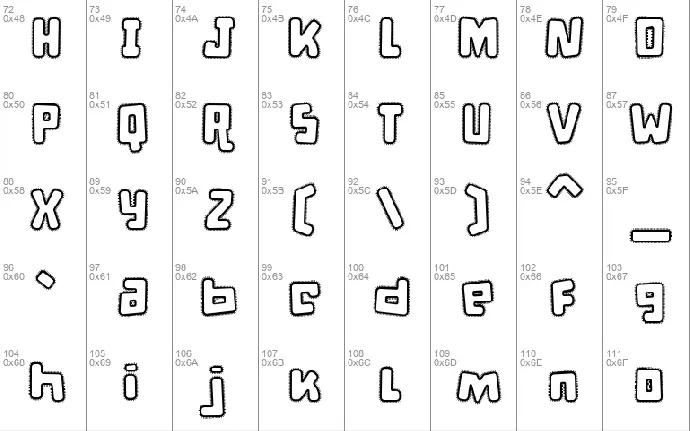 d puntillas font