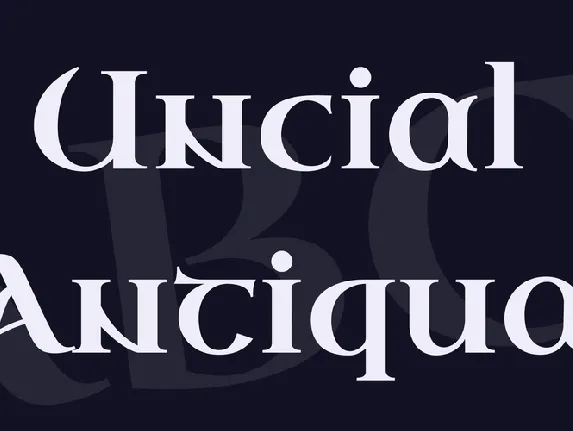 Uncial Antiqua font