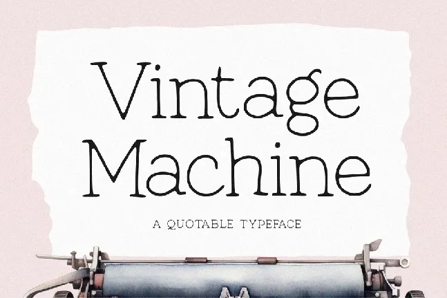 Vintage Machine font