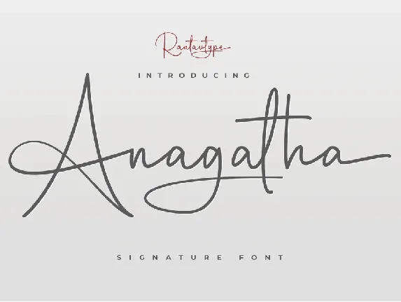 Anagatha font