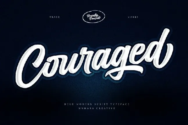 Couraged font