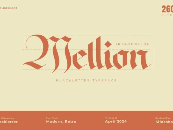 Mellion font