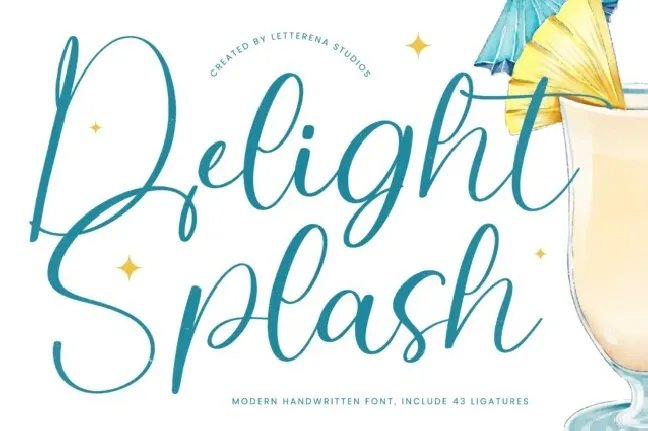 Delight Splash font