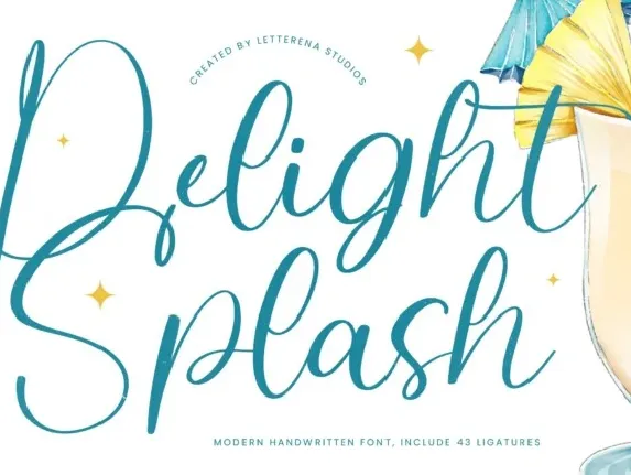 Delight Splash font