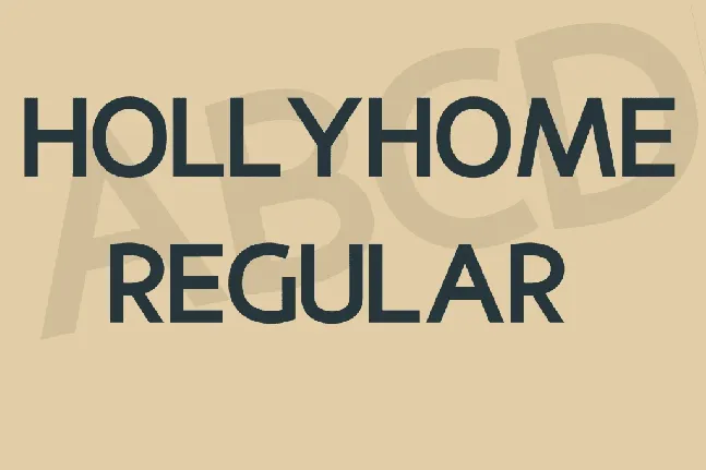 Hollyhome font