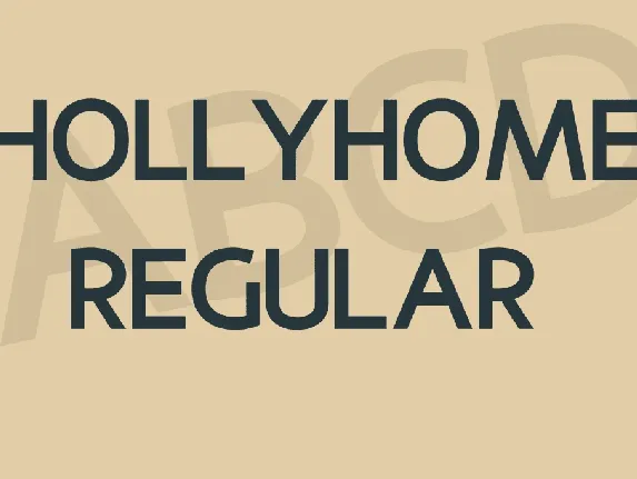 Hollyhome font