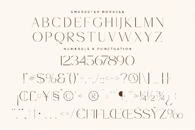 Noracle font