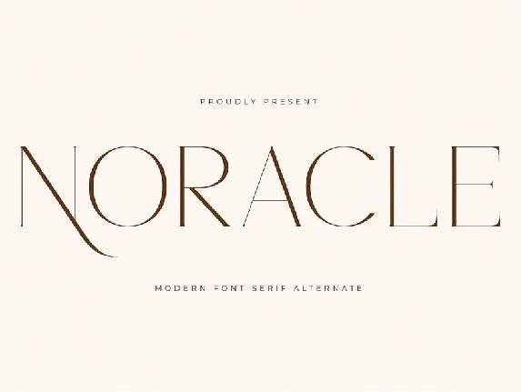 Noracle font